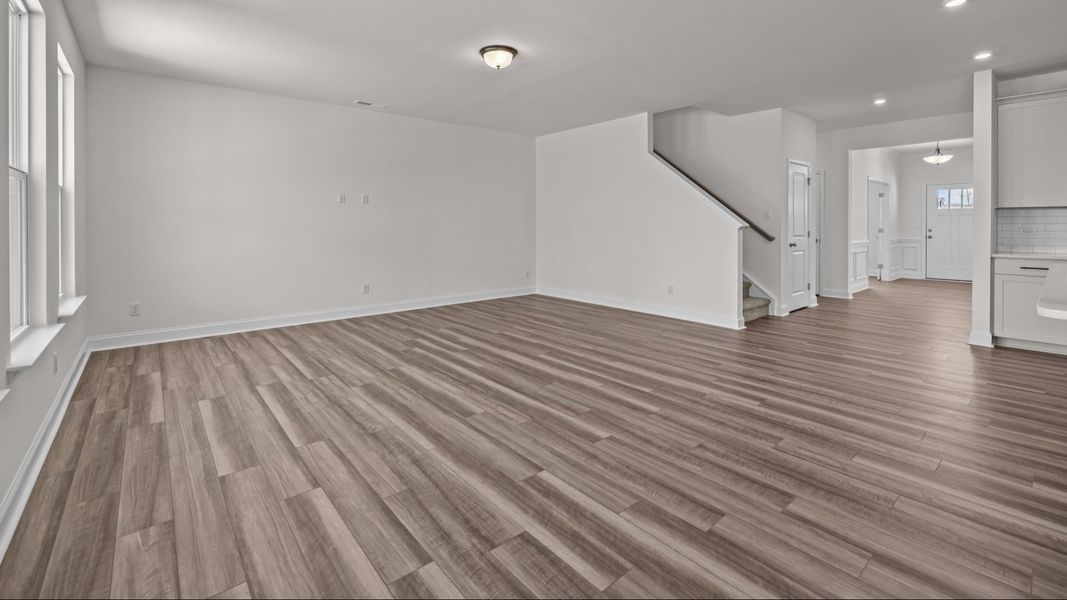 The Norris Plan by DRB Homes in Michaux Gardens - Living Space (Representative Photo) The Norris Plan by DRB Homes in Michaux Gardens - Living Space (Representative Photo)