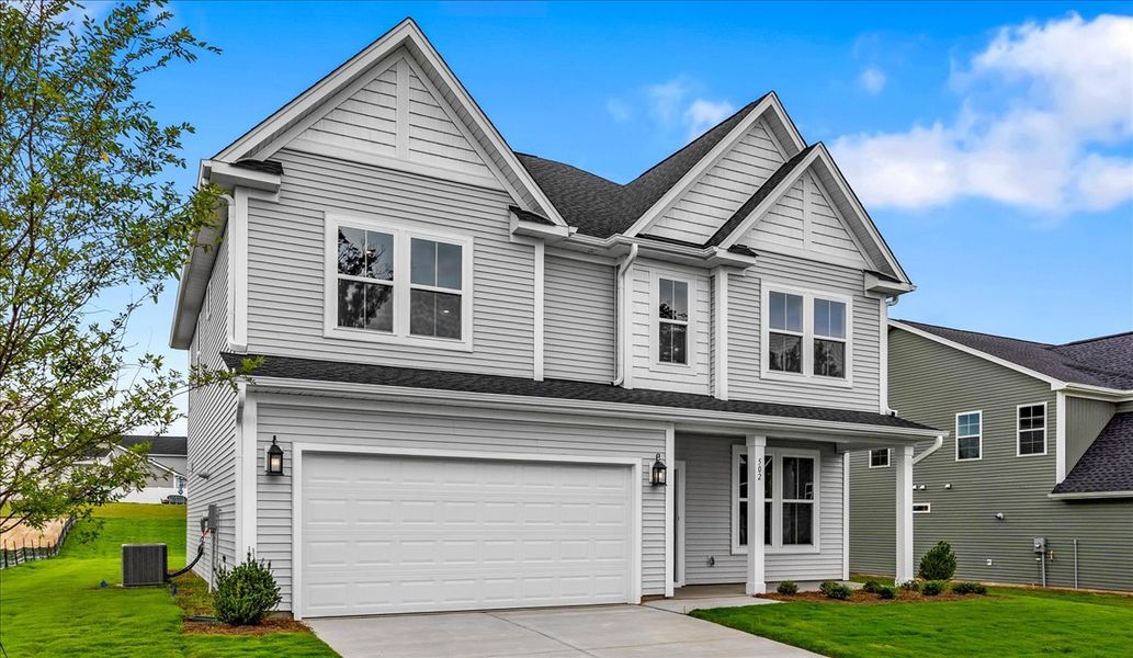 Front exterior of a new home in Fieldstone, Lexington, NC, highlighting curb appeal (Image 22).