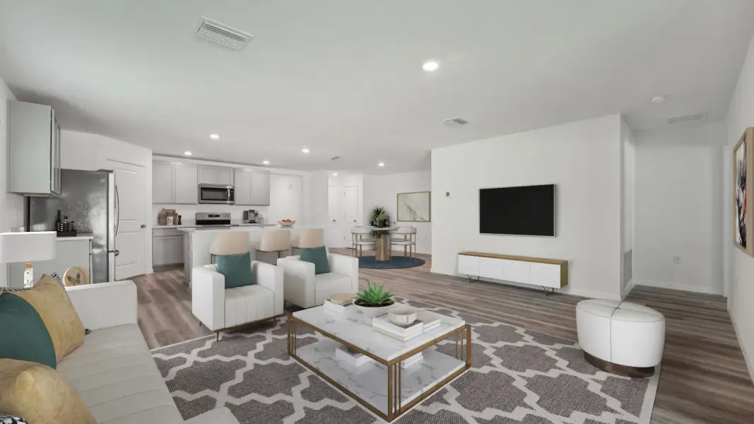 Furnished interior view inside a new home in Abbott Park, Zephyrhills (Image 7).