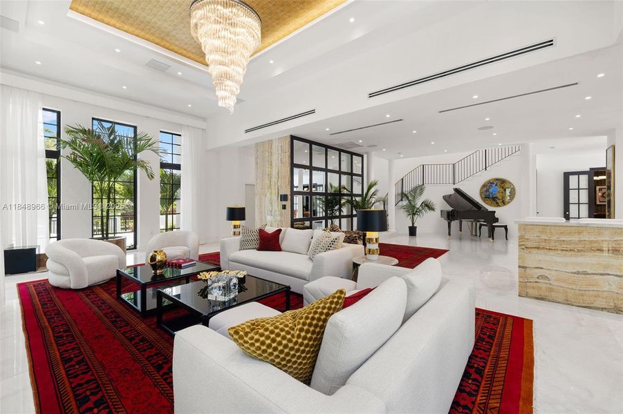 Furnished interior view inside a new home in , Miami Beach (Image 18). Furnished interior view inside a new home in , Miami Beach (Image 18).