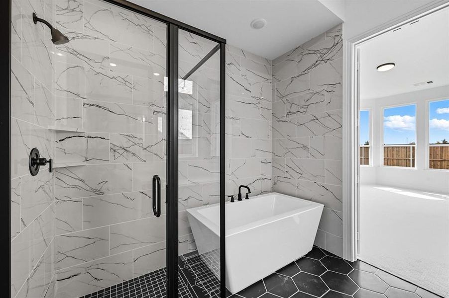 Furnished interior view inside a new home in Trinity Falls, McKinney (Image 18).