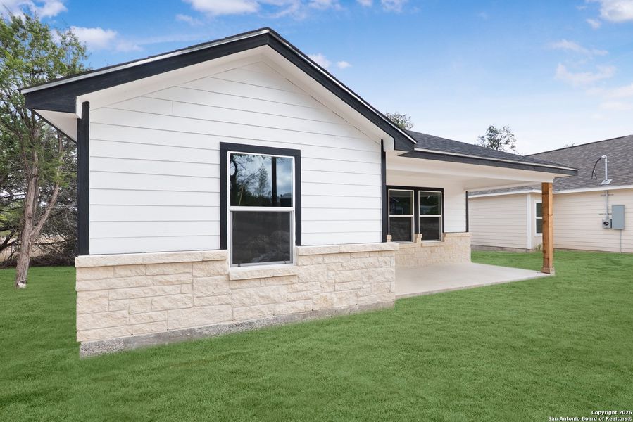 Exterior details and patio area of a home in , Spring Branch (Image 23). Exterior details and patio area of a home in , Spring Branch (Image 23).