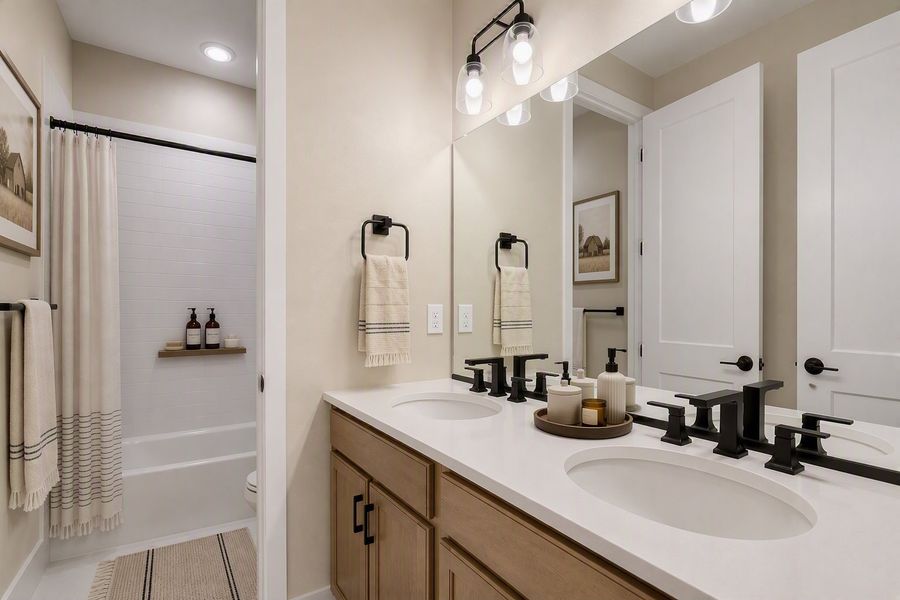 Furnished interior view inside a new home in Barefoot, Firestone (Image 8).