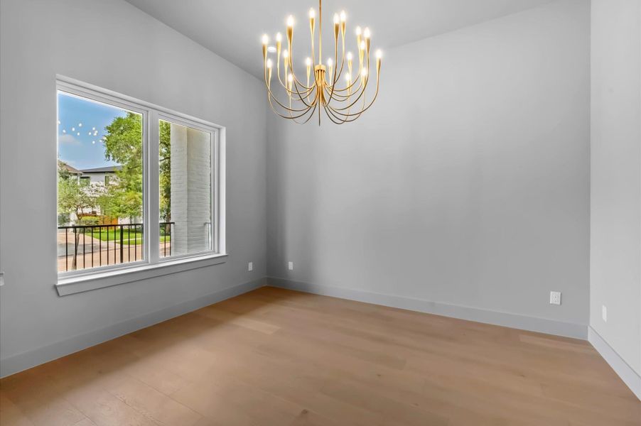 Private study or flex room ideal for a home office, library, or sitting area. Private study or flex room ideal for a home office, library, or sitting area.