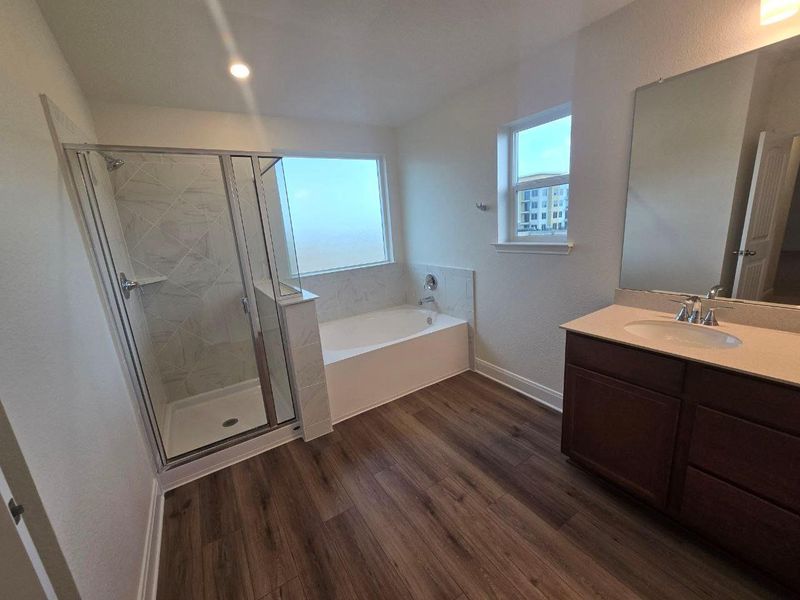 Furnished interior view inside a new home in McKinney Crossing, Austin (Image 9). Furnished interior view inside a new home in McKinney Crossing, Austin (Image 9).