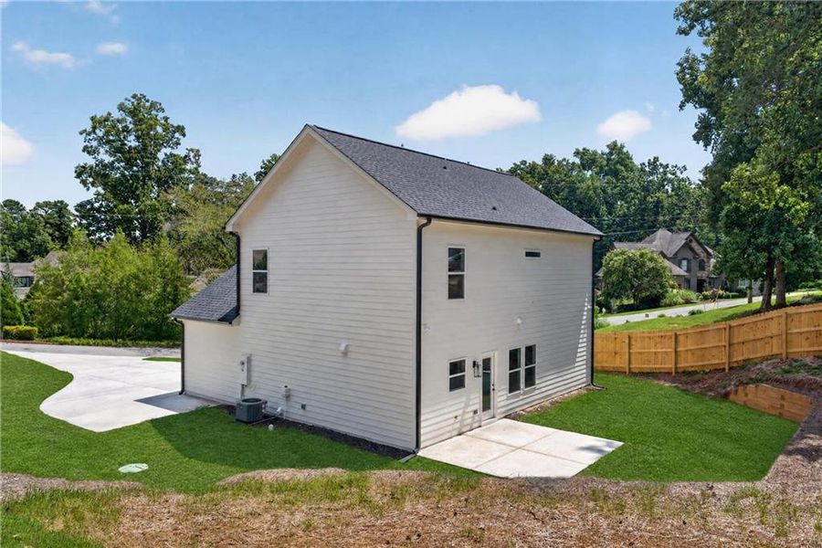 Exterior details and patio area of a home in , Cumming (Image 36).