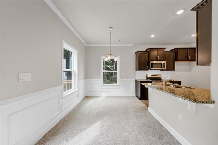 Furnished interior view inside a new home in Scarlett Place, Bowdon (Image 7).