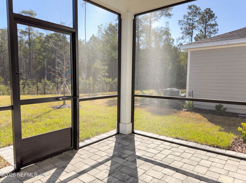 Exterior details and patio area of a home in Stillwater | Active Adult 55+, St. Johns (Image 17).