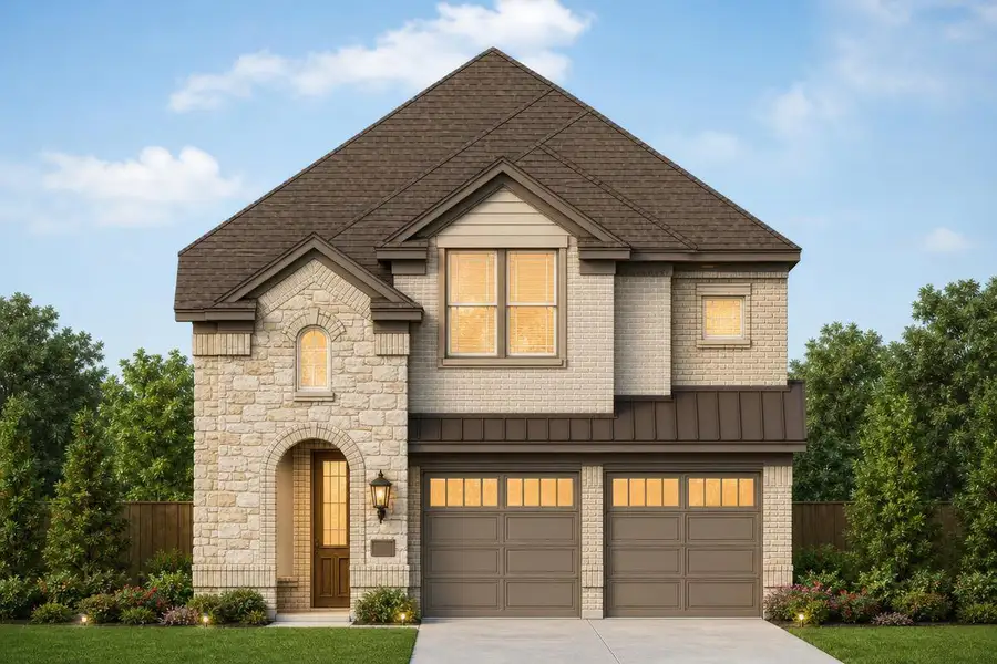 Representative exterior photo of a completed home built from the Royal Willow by Grand Homes in Trails at Cottonwood Creek, Rowlett, TX (Image 21). Representative exterior photo of a completed home built from the Royal Willow by Grand Homes in Trails at Cottonwood Creek, Rowlett, TX (Image 21).
