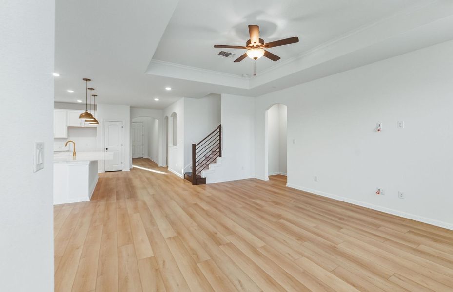 Spacious, unfurnished interior of a new home in Saddleback at Santa Rita Ranch, Liberty Hill (Image 44). Spacious, unfurnished interior of a new home in Saddleback at Santa Rita Ranch, Liberty Hill (Image 44).