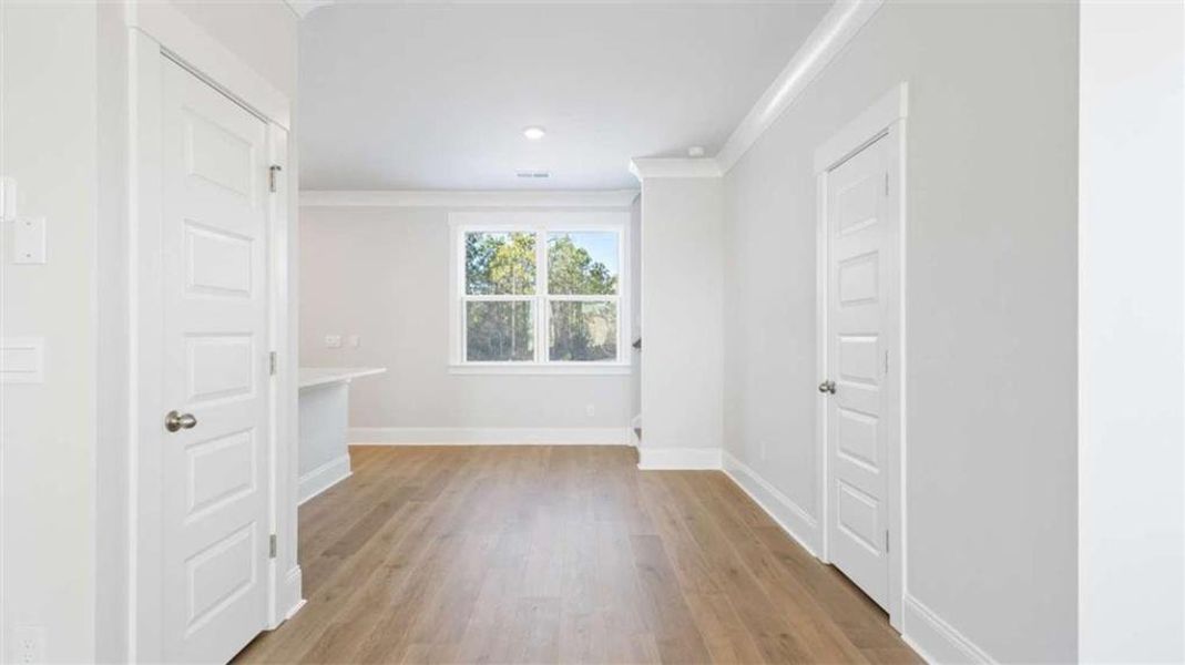 Spacious, unfurnished interior of a new home in Sherwood Manor, South Fulton (Image 16). Spacious, unfurnished interior of a new home in Sherwood Manor, South Fulton (Image 16).