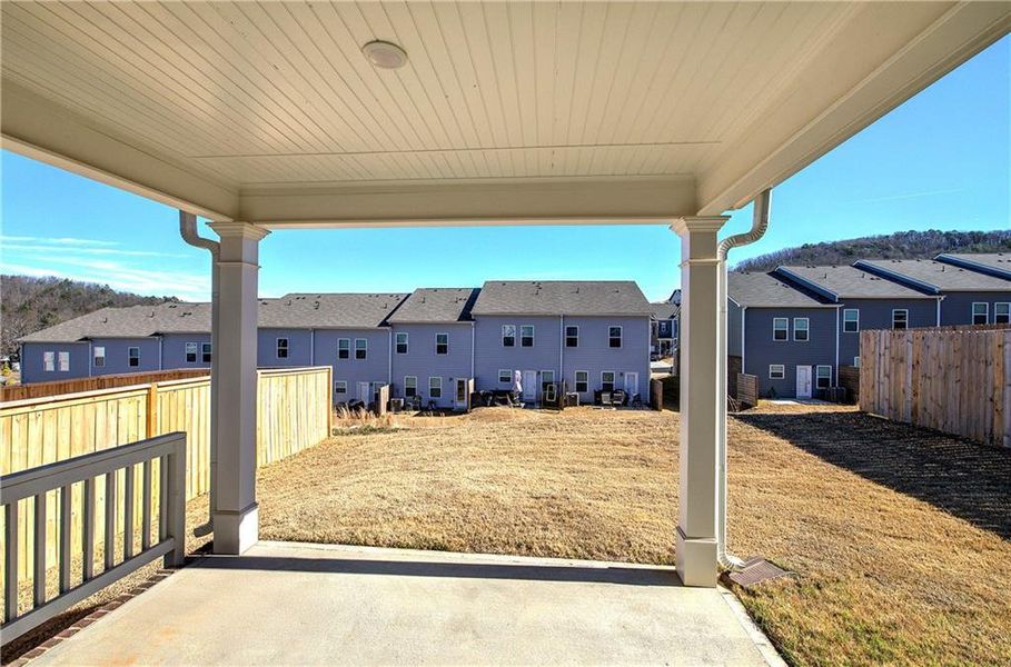 Exterior details and patio area of a home in , Cartersville (Image 3). Exterior details and patio area of a home in , Cartersville (Image 3).