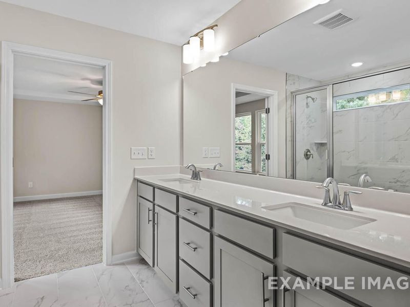 Furnished interior view inside a new home in Retreat at North Main, Lillington (Image 23).