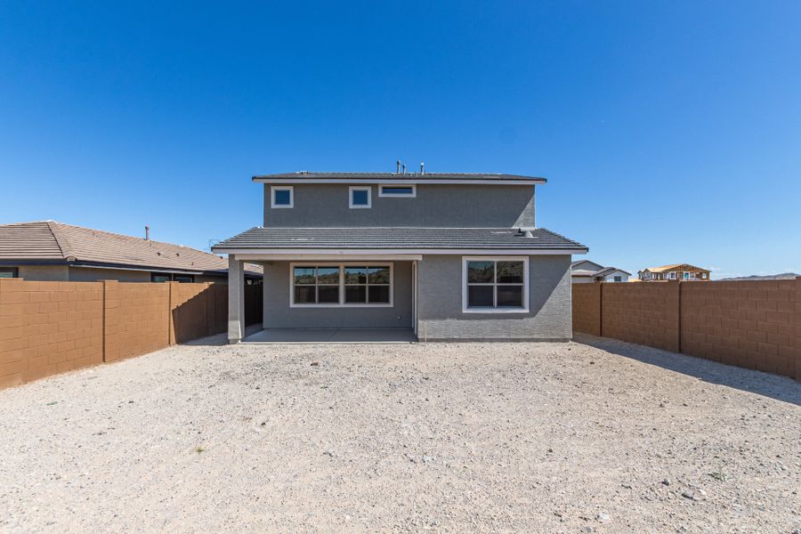 Representative exterior photo of a completed home built from the Evergreen by Taylor Morrison in Lucero Discovery Collection, Goodyear, AZ (Image 20).