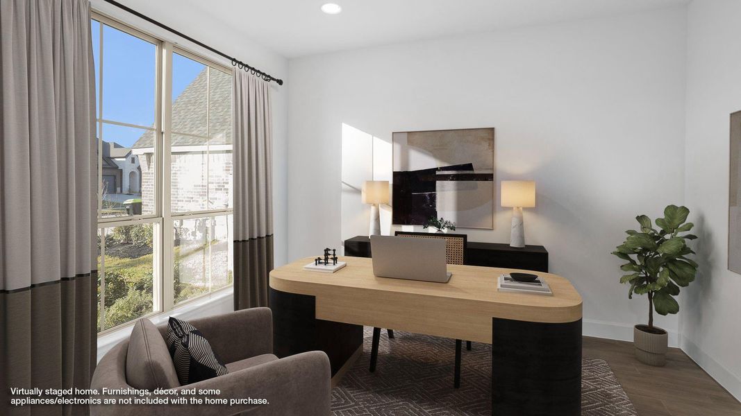 Furnished interior view inside a new home in Escondido 45', Magnolia (Image 9).