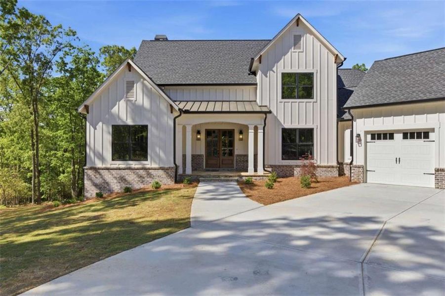 Front exterior of a new home in , Clarkesville, GA, highlighting curb appeal (Image 27).
