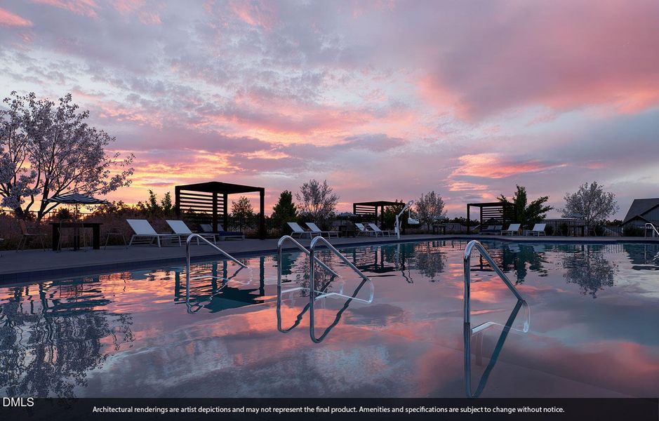 Spectacular Pool Sunsets