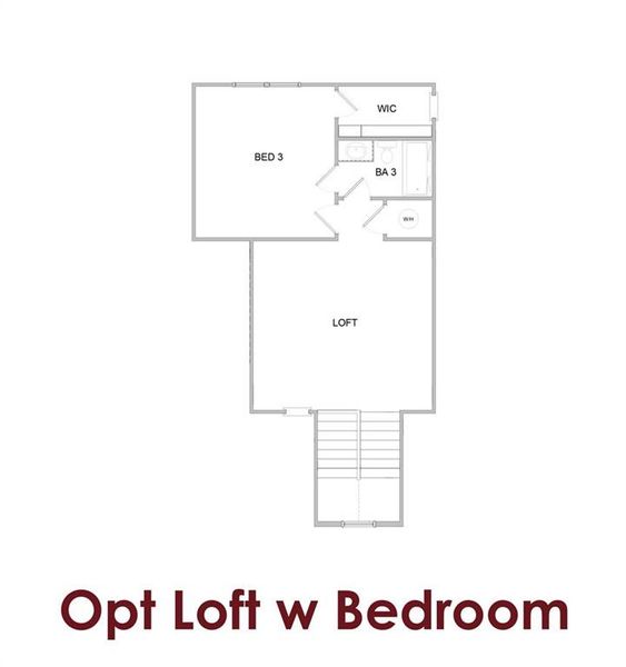2D floor plan layout of this home in Fowler Farms, Auburn, GA (Image 5).
