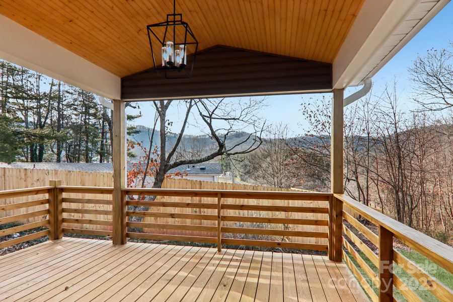 Exterior details and patio area of a home in , Candler (Image 4).