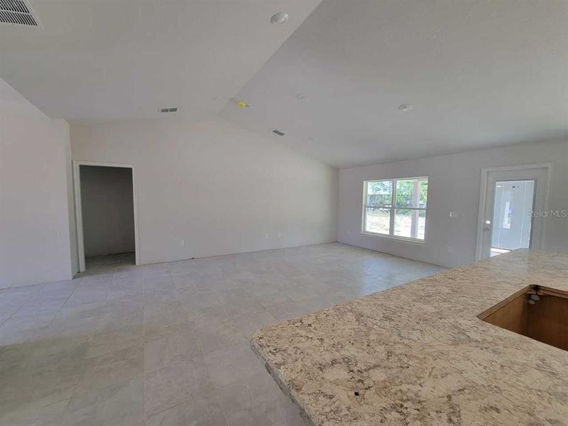 Actual home under construction.