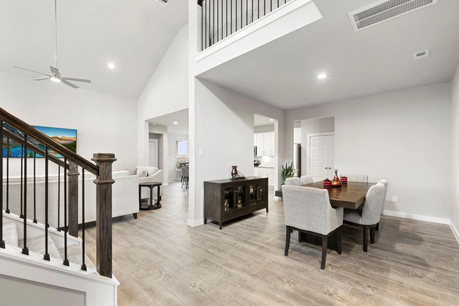 Furnished interior view inside a new home in Edgewood Village, Houston (Image 25). Furnished interior view inside a new home in Edgewood Village, Houston (Image 25).
