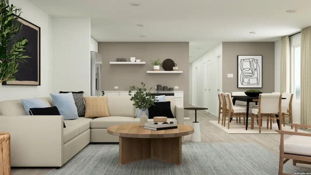 Furnished interior view inside a new home in Sapphire Grove, San Antonio (Image 7).