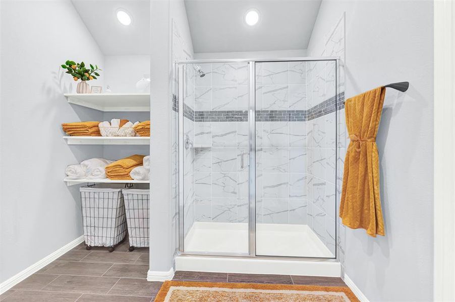 Furnished interior view inside a new home in Woodstone, Providence Village (Image 29). Furnished interior view inside a new home in Woodstone, Providence Village (Image 29).