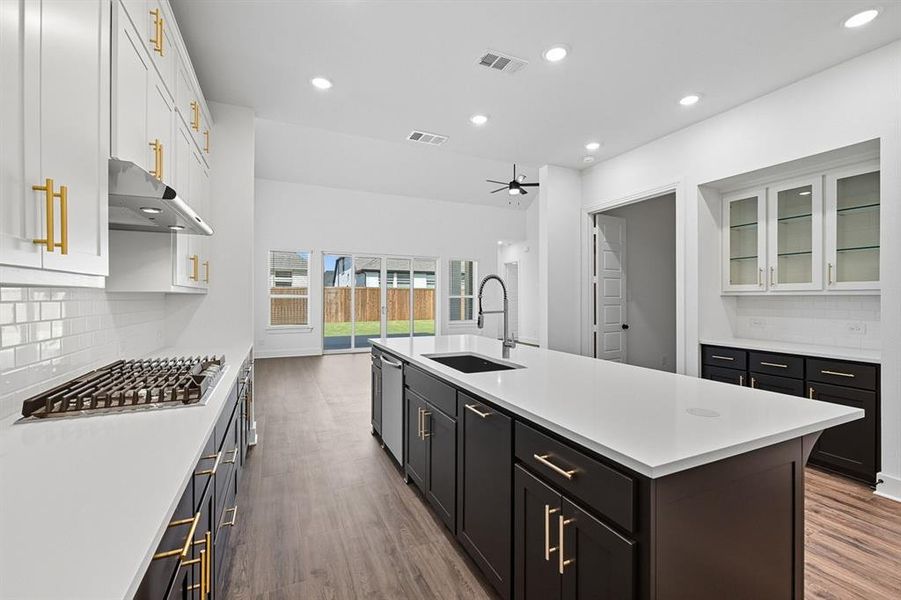 Furnished interior view inside a new home in Sandbrock Ranch: 50ft. lots, Aubrey (Image 4). Furnished interior view inside a new home in Sandbrock Ranch: 50ft. lots, Aubrey (Image 4).