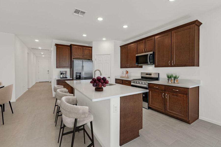 Furnished interior view inside a new home in Cantabria at Rincon Knolls, Vail (Image 5).