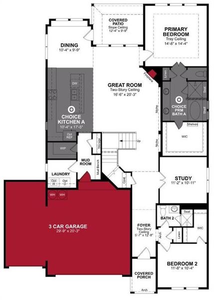 Beazer Homes Brookville Estates Summerfield Floorplan.