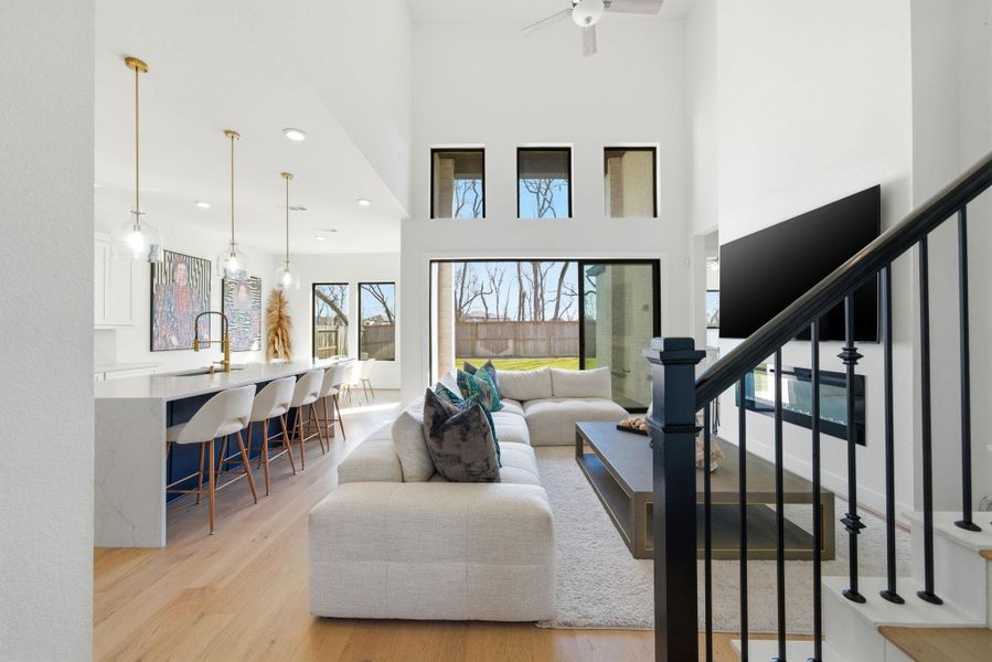 Furnished interior view inside a new home in Sienna, Missouri City (Image 17).