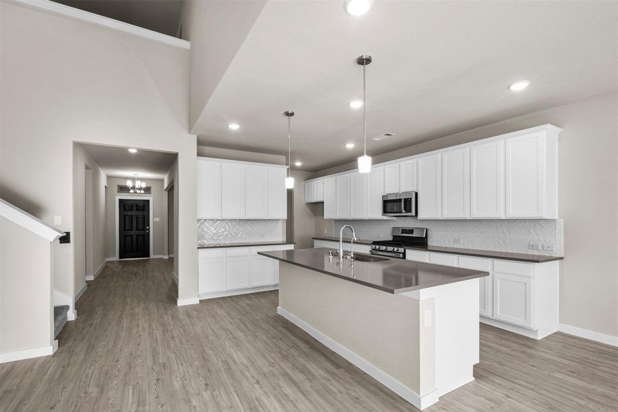 Furnished interior view inside a new home in Marvida, Cypress (Image 8). Furnished interior view inside a new home in Marvida, Cypress (Image 8).