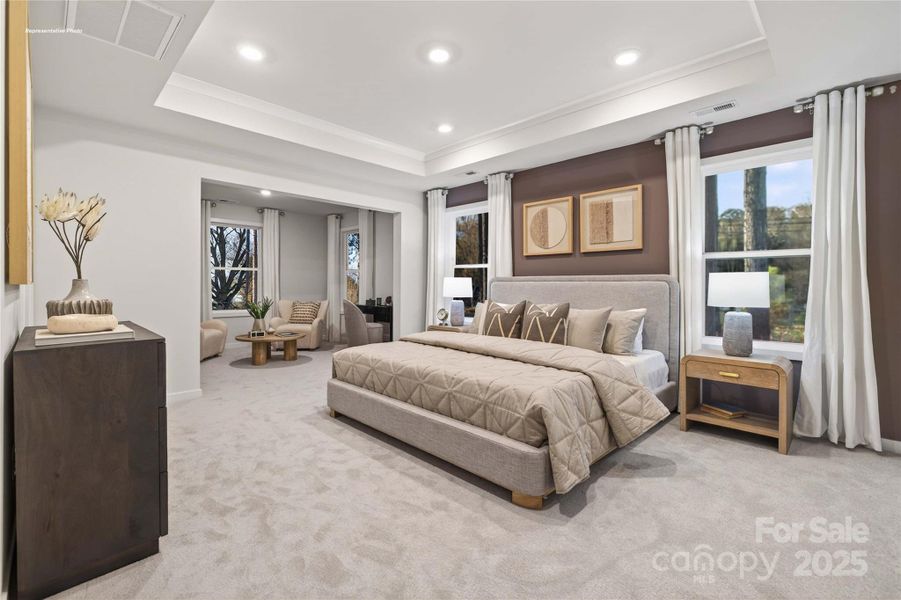 Furnished interior view inside a new home in Sanctuary at Southgate, Indian Trail (Image 38).