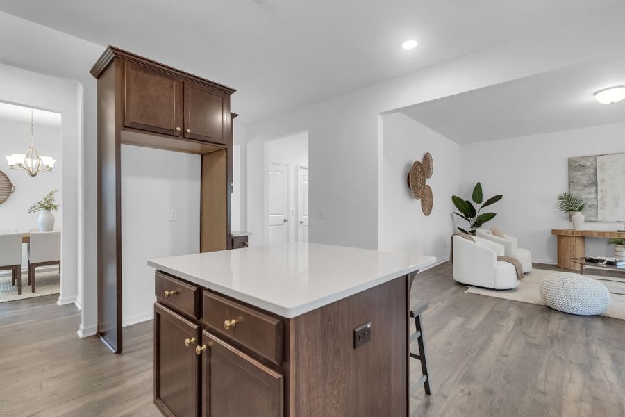 Furnished interior view inside a new home in Homecoming, Ravenel (Image 7).