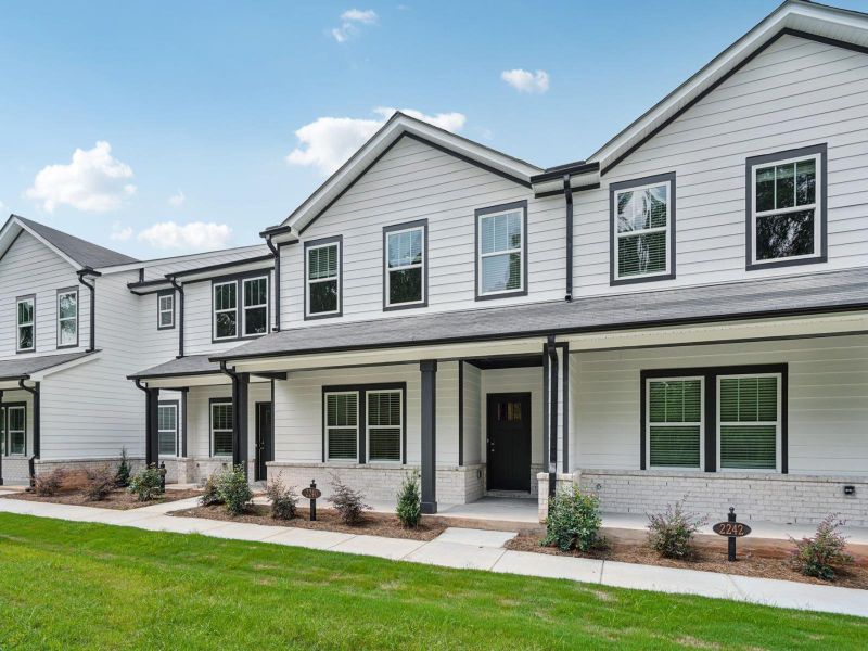 Rear-load townhomes at Avalon