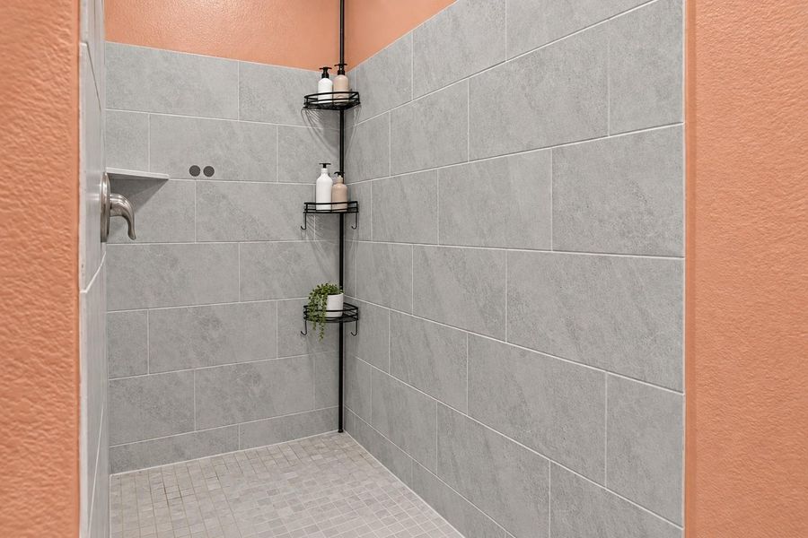 Large walk in shower