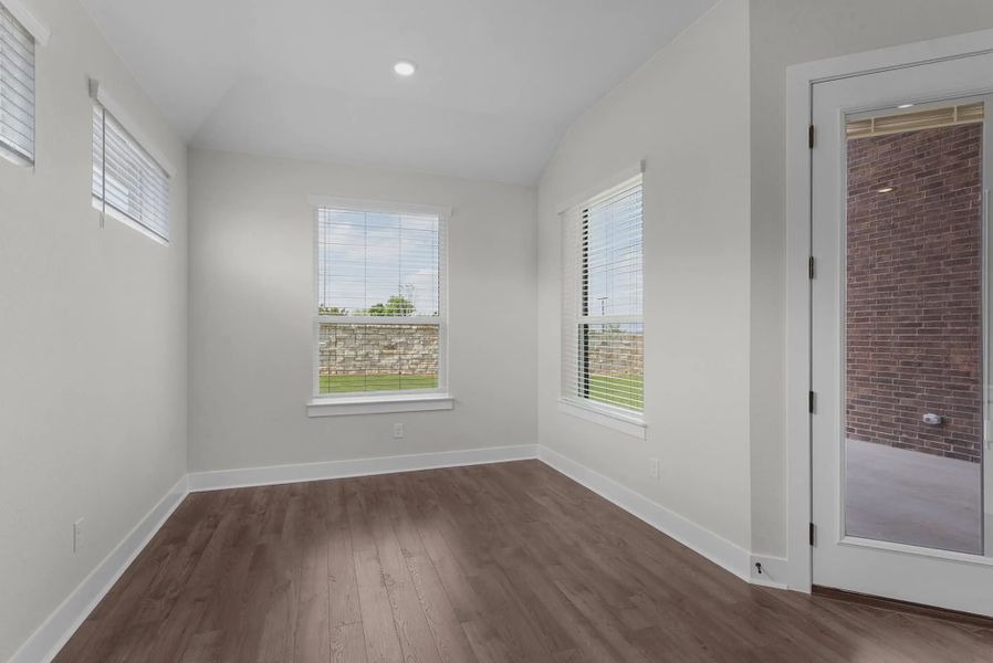 Representative unfurnished interior of a home built from the Brooks by Chesmar Homes in University Heights, McKinney (Image 27).