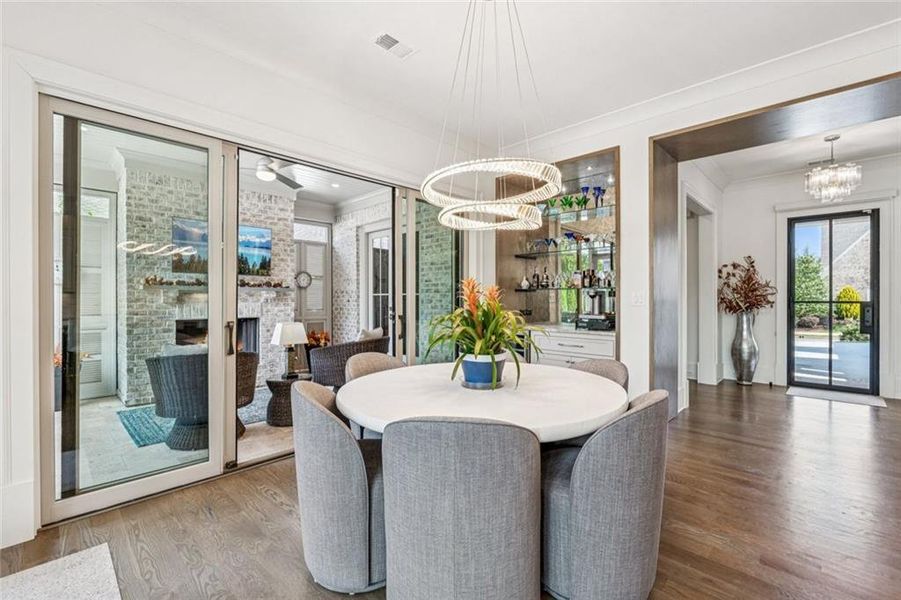 Furnished interior view inside a new home in , Alpharetta (Image 41).