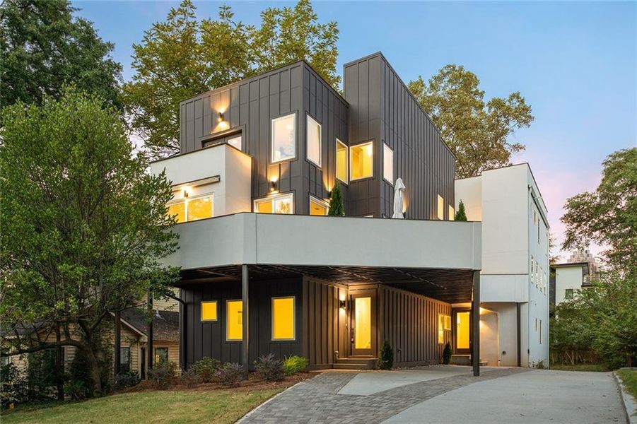 Front exterior of a new home in , Atlanta, GA, highlighting curb appeal (Image 36).