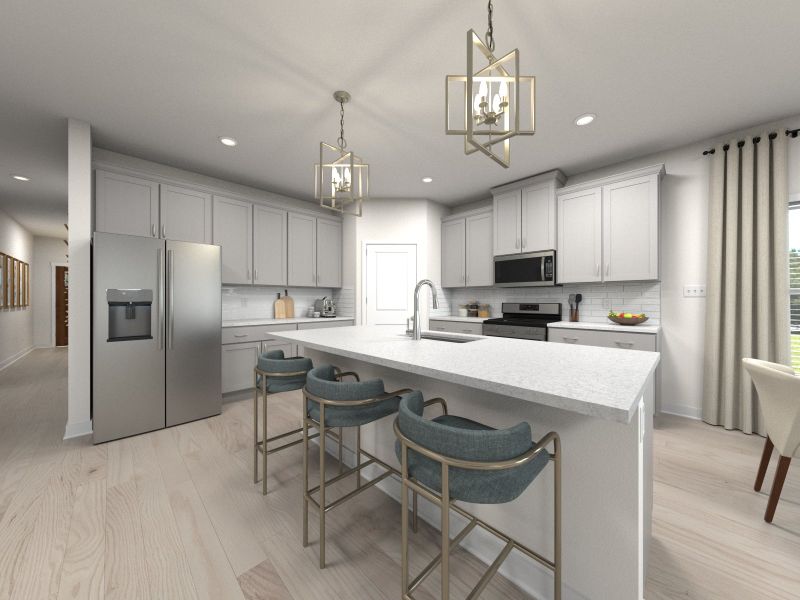 Skip takeout and prep dinner in the well-appointed kitchen.