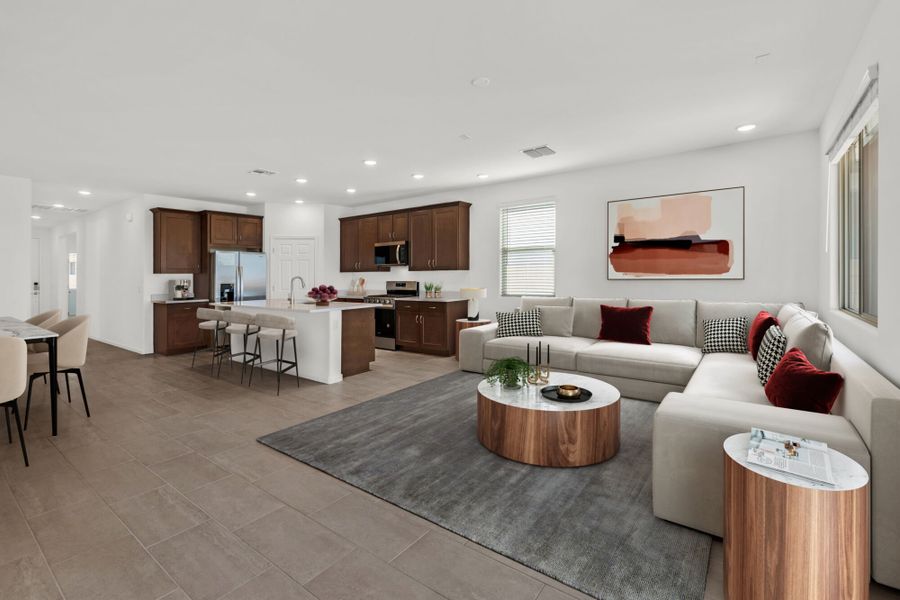 Furnished interior view inside a new home in Cantabria at Rincon Knolls, Vail (Image 3).