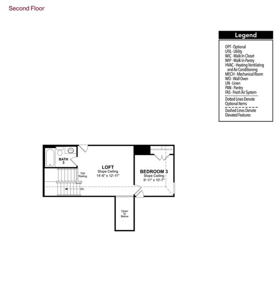 2D floor plan layout of this home in Elyson, Katy, TX (Image 3).