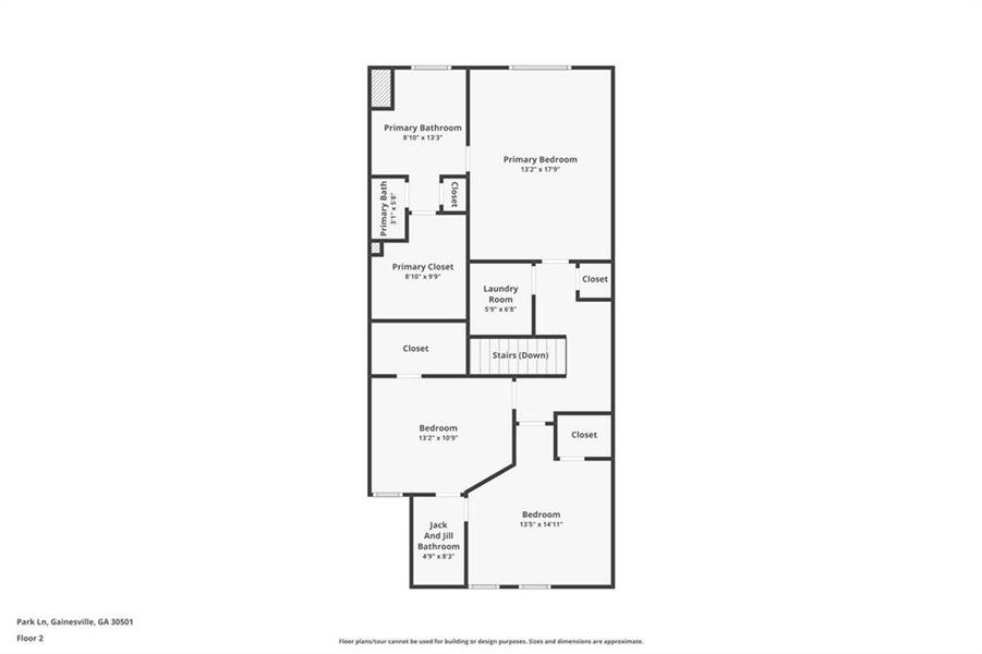 2D floor plan layout of this home in , Gainesville, GA (Image 7).