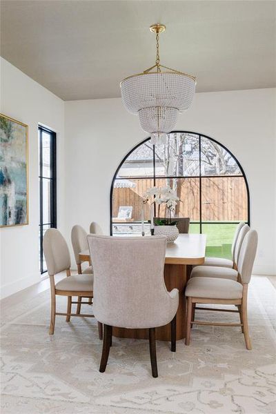 Furnished interior view inside a new home in , Dallas (Image 7).
