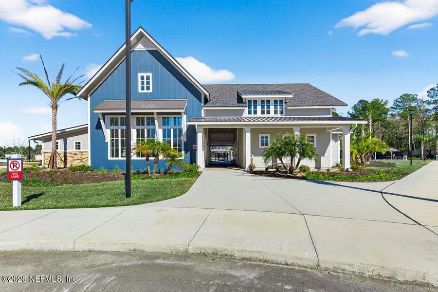 Front exterior of a new home in Seaton Creek, Jacksonville, FL, highlighting curb appeal (Image 23).