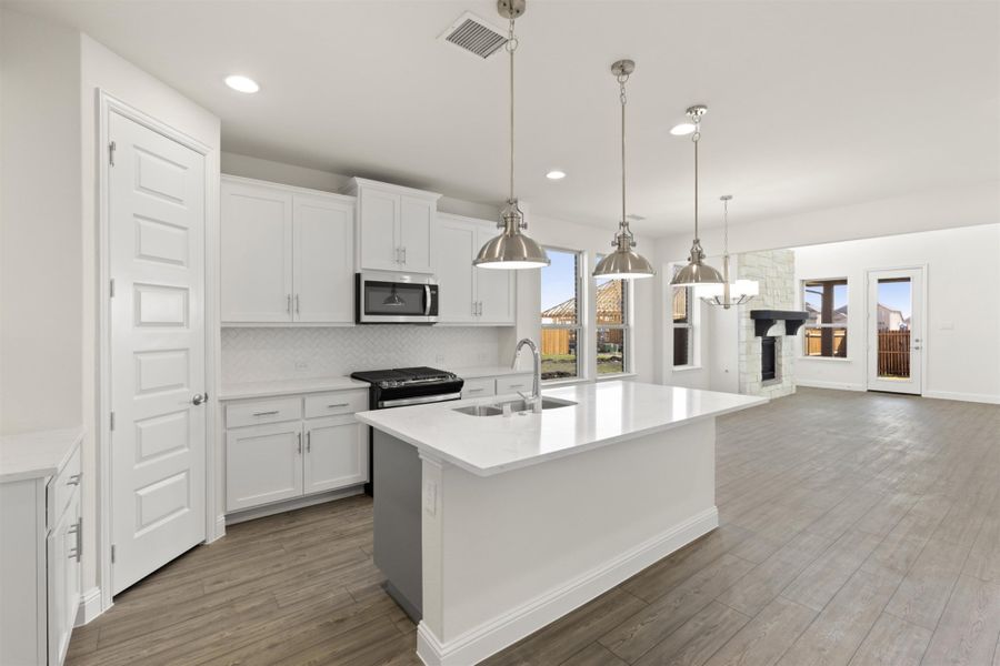 Representative furnished interior of a home built from the Magnolia by UnionMain Homes in Edgewater, Fate (Image 7). Representative furnished interior of a home built from the Magnolia by UnionMain Homes in Edgewater, Fate (Image 7).