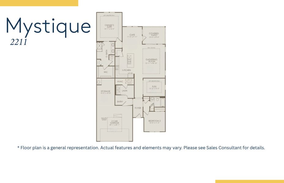 2D floor plan layout of this home in Crescent Cove, Myrtle Beach, SC (Image 5).