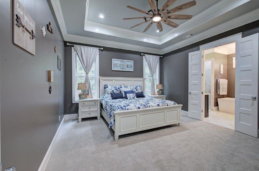 Furnished interior view inside a new home in , Cartersville (Image 38).