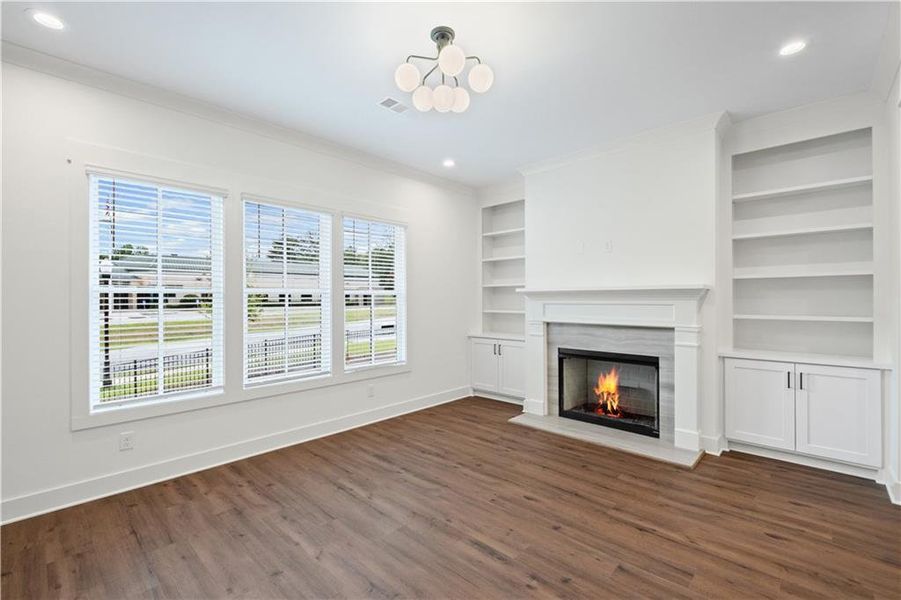 Spacious, unfurnished interior of a new home in Devin's Shire - A Kennesaw Tradition, Kennesaw (Image 18).