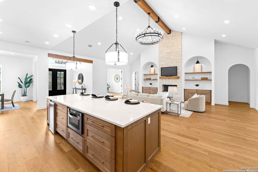 Furnished interior view inside a new home in , Boerne (Image 18).